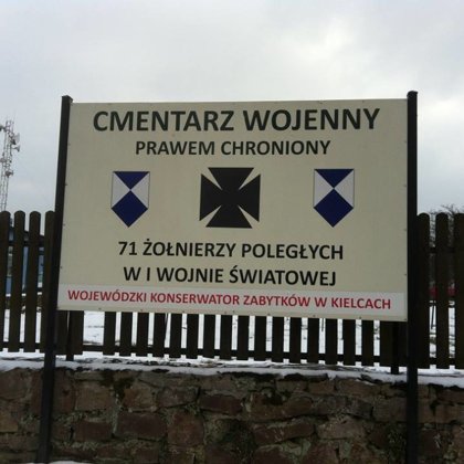 CMENTARZ WOJENNY Z I WOJNY ŚWIATOWEJ BODZENTYN