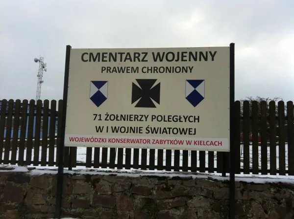 CMENTARZ WOJENNY Z I WOJNY ŚWIATOWEJ BODZENTYN